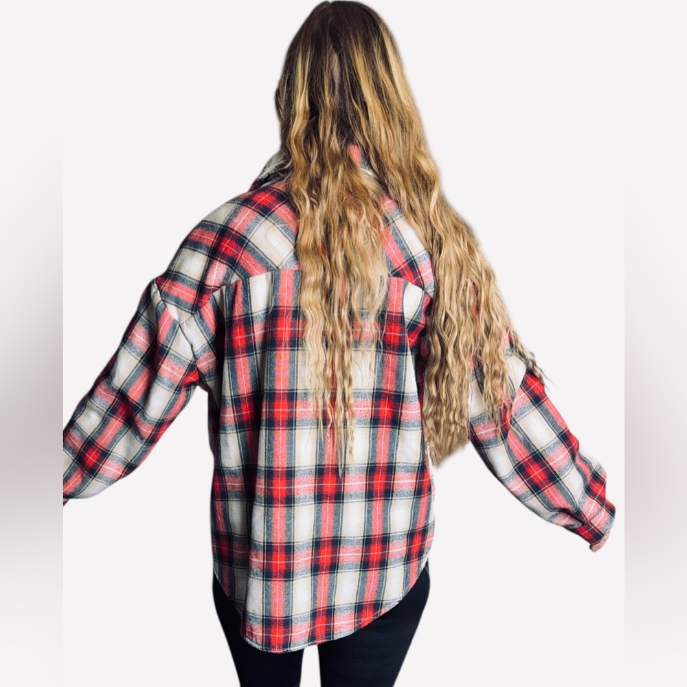 HYFVE Red and Black Plaid Jacket - Picture 2 of 8